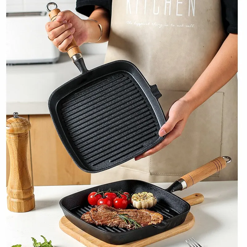 Complete Cast Iron Steak Frying Pan