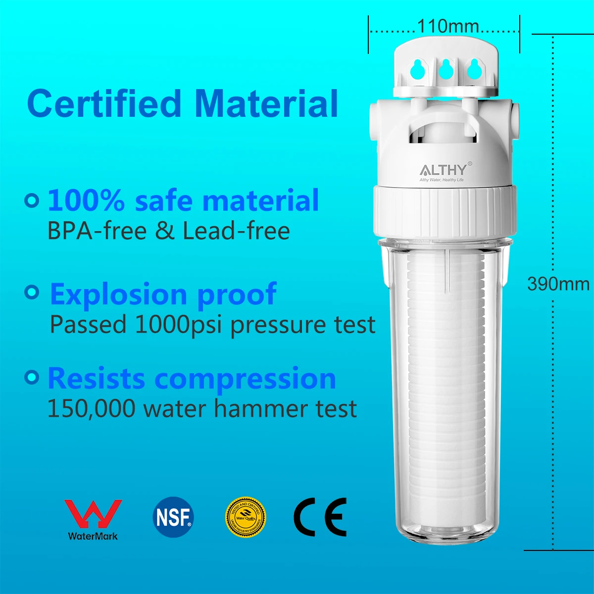 Certified Water Filter Purifier