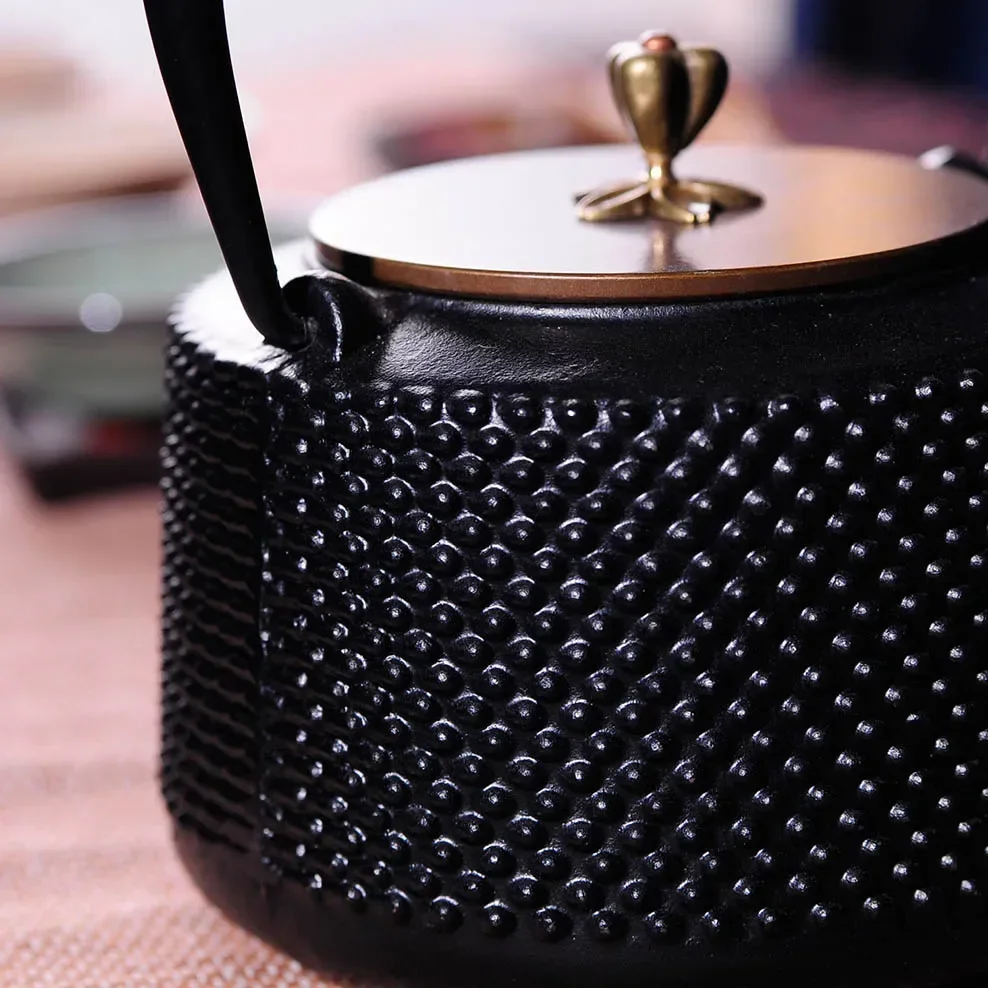 Elegant Japanese Cast Iron Kettle