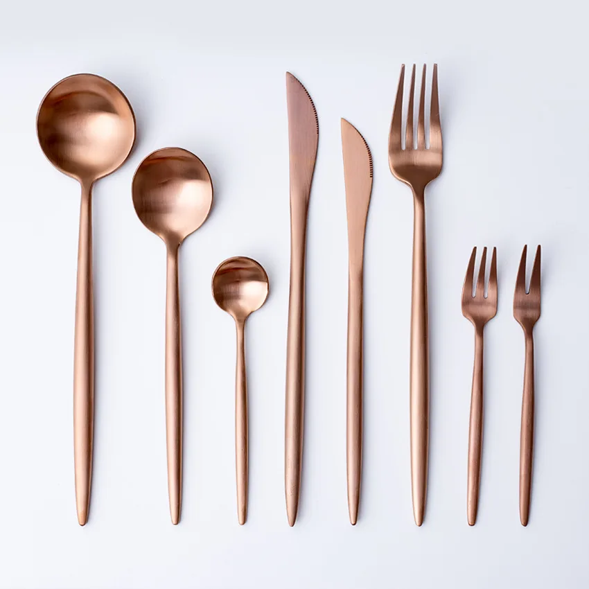 Luxury Copper Cutlery Set