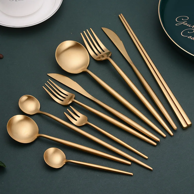 Luxury Copper Cutlery Set