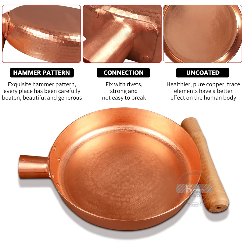 Warm Copper Frying Pan