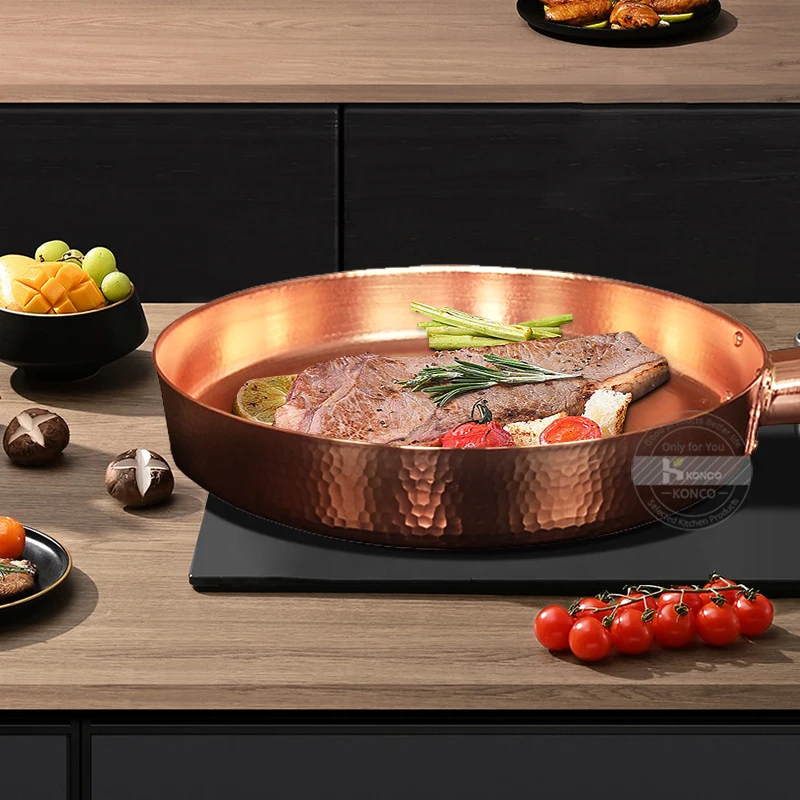 Warm Copper Frying Pan