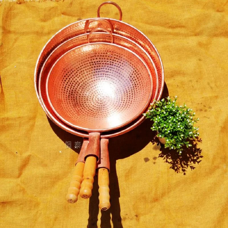 Dazzling Copper Frying Pan