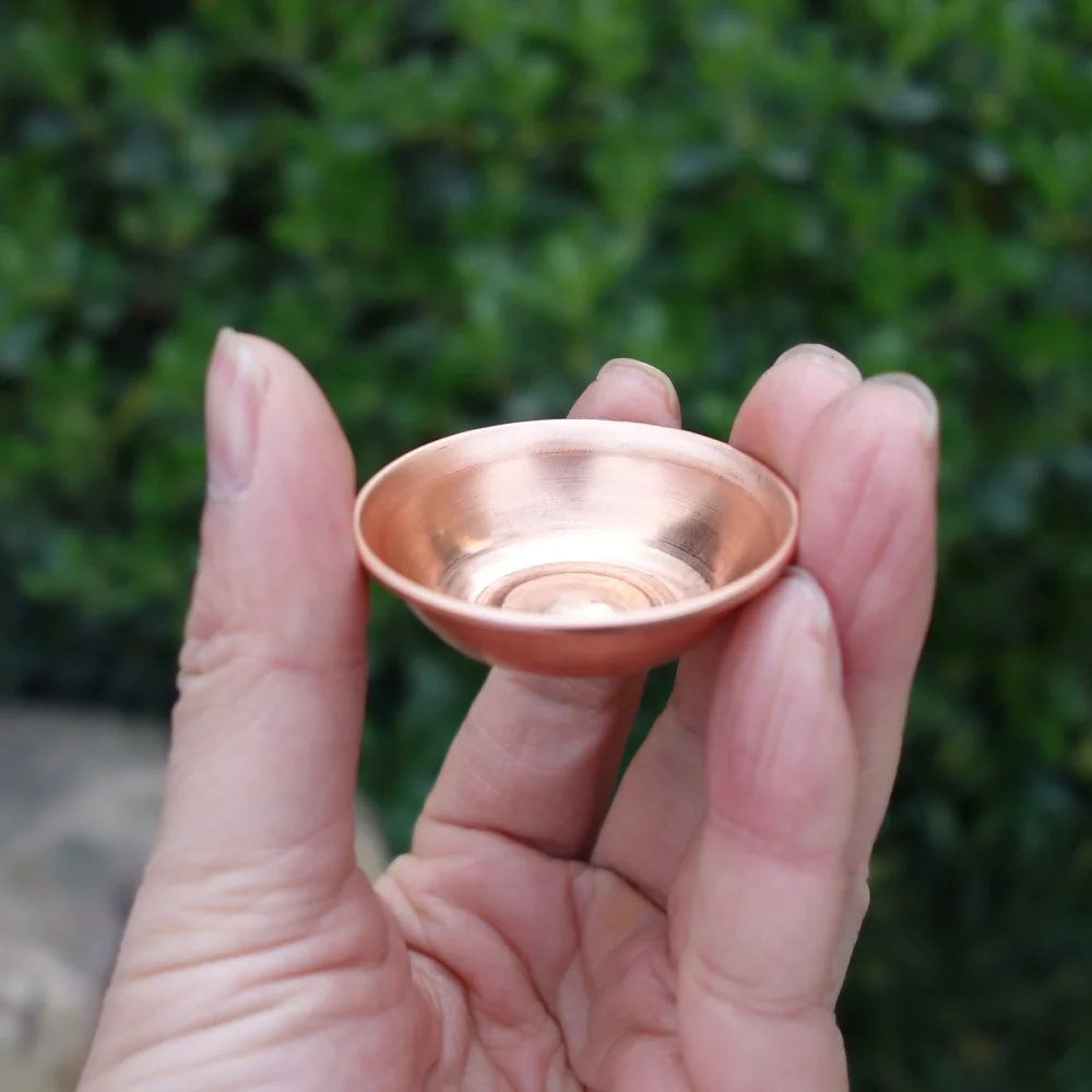 Tibetan Buddhism 7 Copper Alloy Bowls Mini Home Zen Meditation Decorations